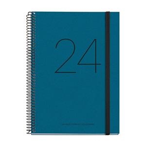 AGENDA 2024 MIQUELRIUS RECICLADA A5 SV BLAU CATALA | 8422593344460 | MR34446 | Llibreria La Gralla | Llibreria online de Granollers