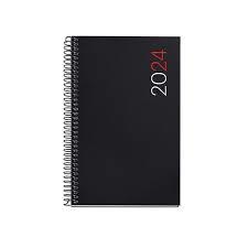 AGENDA 2024 MIQUELRIUS ESPIRAL ACTIVA A6 DP CAT NEGRE PLASTIC | 8422593388044 | MR38804 | Llibreria La Gralla | Llibreria online de Granollers