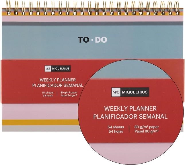 PLANIFICADOR MIQUELRIUS  SETMANAL TO-DO SOBRETAULA | 8422593281611 | MR28161 | Llibreria La Gralla | Llibreria online de Granollers