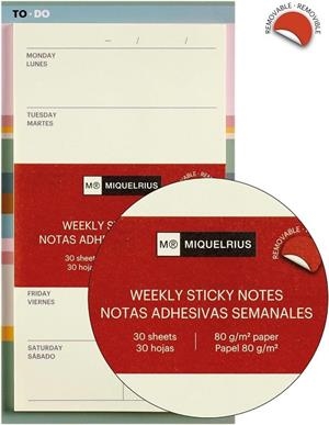 NOTES PLANIFICADOR MIQUELRIUS SETMANAL TO-DO 145X80 | 8422593281628 | MIQUELRIUS | Llibreria La Gralla | Llibreria online de Granollers