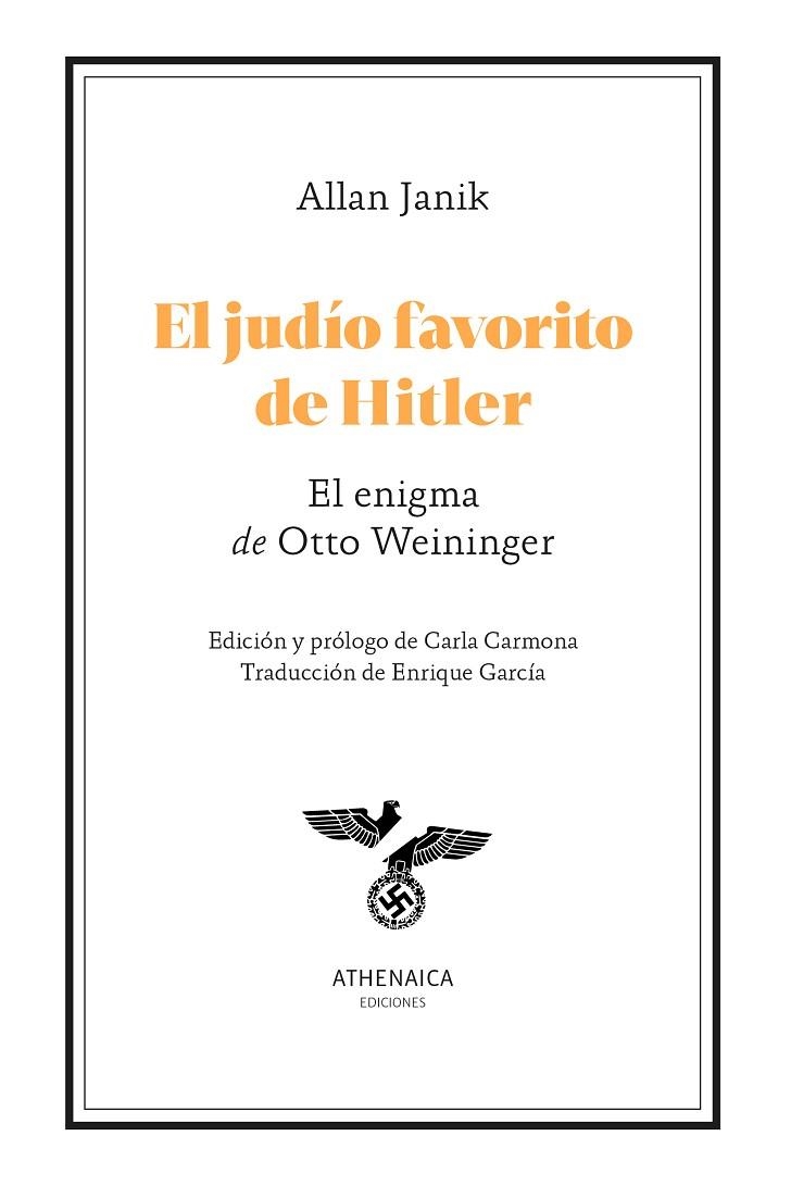 JUDÍO FAVORITO DE HITLER, EL  | 9788419874054 | JANIK, ALLAN | Llibreria La Gralla | Llibreria online de Granollers