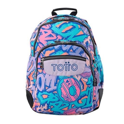 MOTXILLA TOTTO RAYOL GRAFITTI | 7704758805605 | MA04ECO002-2326N-7JN | Llibreria La Gralla | Librería online de Granollers
