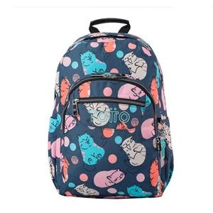 MOTXILLA TOTTO ACUARELES GATS | 7704758806435 | MA04ECO021-2326N-5YD | Llibreria La Gralla | Librería online de Granollers