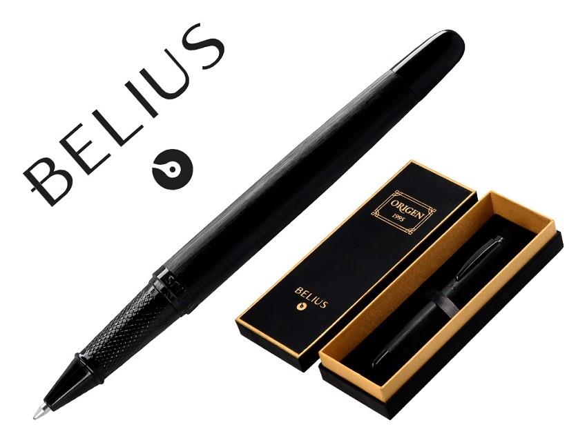 BOLÍGRAF BELIUS ORIGEN 1995 ALUMINI TEXTURA RESPATLLADA NEGRE | 8423473065796 | 168816 | Llibreria La Gralla | Llibreria online de Granollers