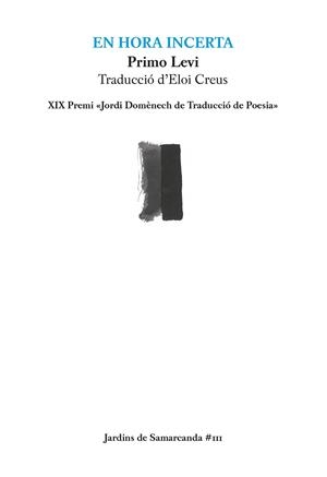 EN HORA INCERTA | 9788497668156 | LEVI, PRIMO | Llibreria La Gralla | Librería online de Granollers