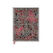 LLIBRETA PAPERBLANKS SILVER FILIGREE COLLECTION GARNET MIDI LINED | 9781439794036 | PB FB9403-6 | Llibreria La Gralla | Librería online de Granollers