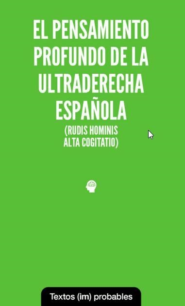 PENSAMIENTO PROFUNDO DE LA ULTRADERECHA ESPAÑOLA, EL | 9788412744699 | VV.AA. | Llibreria La Gralla | Llibreria online de Granollers