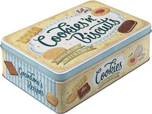 CAIXA METAL·LICA NOSTALGIC ART COOKIES 'N' BISCUITS | 4036113307596 | NOSTALGIC ART | Llibreria La Gralla | Llibreria online de Granollers
