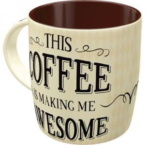 TASSA CERÀMICA NOSTALGIC ART THIS COFFEE IS MAKING ME AWSOME | 4036113430263 | NOSTALGIC ART | Llibreria La Gralla | Llibreria online de Granollers