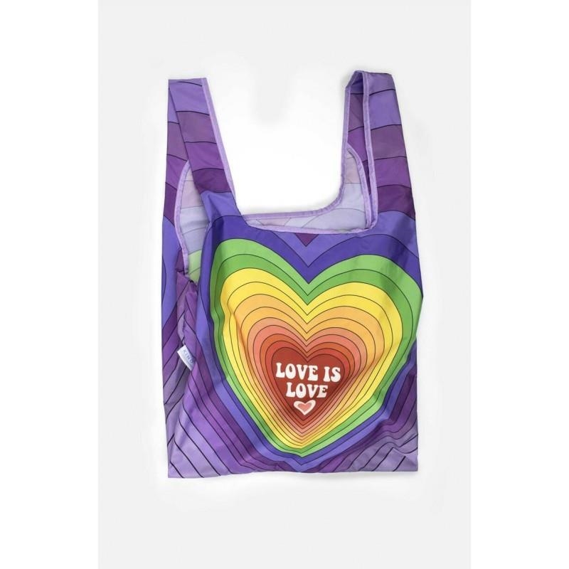 BOSSA PLEGLABLE REUTILIZABLE KIND BAG I LOVE RAINBOW | 5060961510586 | KIND BAG | Llibreria La Gralla | Llibreria online de Granollers