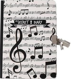 DIARI SECRET AMB CLAU I CANDAU NOTES MUSICALS | 8057711469994 | ITOTAL | Llibreria La Gralla | Llibreria online de Granollers