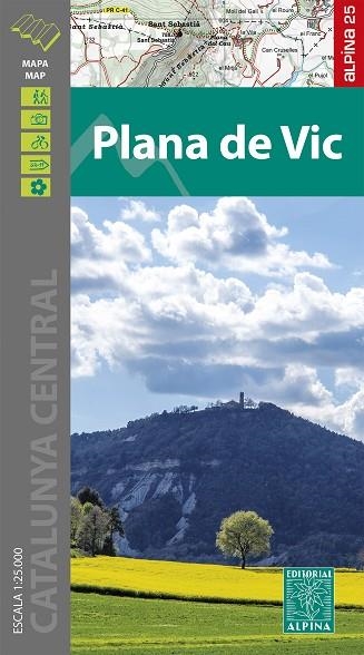 PLANA DE VIC 1:25.000 | 9788480909921 | AA.VV | Llibreria La Gralla | Llibreria online de Granollers