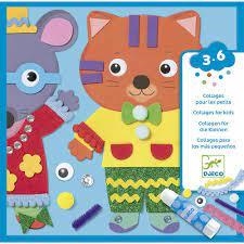 JOC DJECO COLLAGES ANIMALS DIVERTITS | 3070900000728 | 30072 | Llibreria La Gralla | Llibreria online de Granollers