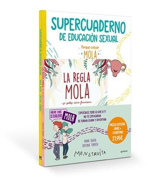 PACK APRENDE CON MENSTRUITA (LA REGLA MOLA + SUPERCUADERNO DE EDUCACIÓN SEXUAL) | 9788419975041 | SALVIA, ANNA | Llibreria La Gralla | Llibreria online de Granollers