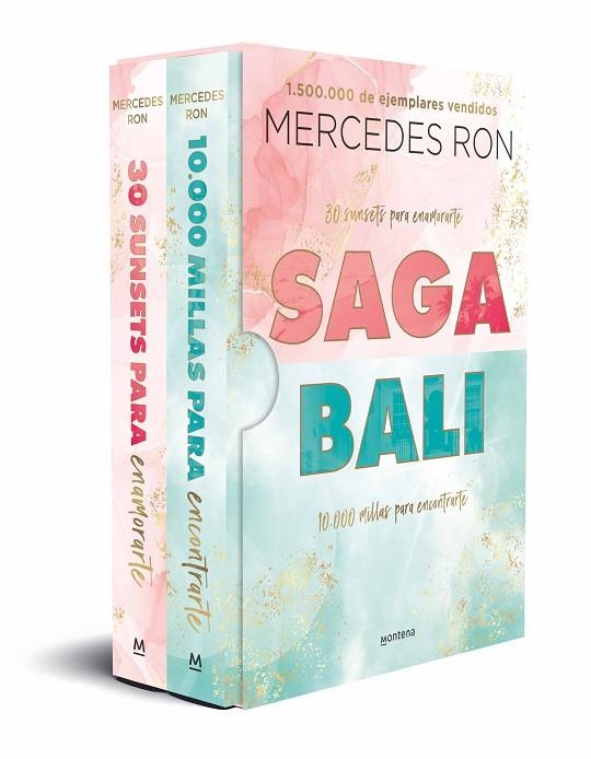 ESTUCHE SAGA BALI: 30 SUNSETS PARA ENAMORARTE | 10.000 MILLAS PARA ENCONTRARTE | 9788419848215 | RON, MERCEDES | Llibreria La Gralla | Llibreria online de Granollers