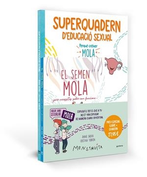PACK APRÈN AMB MENSTRUITA (EL SEMEN MOLA + SUPERQUADERN D'EDUCACIÓ SEXUAL) | 9788419975072 | SALVIA, ANNA | Llibreria La Gralla | Librería online de Granollers