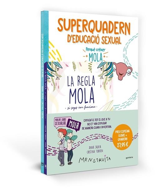 PACK APRÈN AMB MENSTRUITA (LA REGLA MOLA + SUPERQUADERN D'EDUCACIÓ SEXUAL) | 9788419975065 | SALVIA, ANNA | Llibreria La Gralla | Llibreria online de Granollers