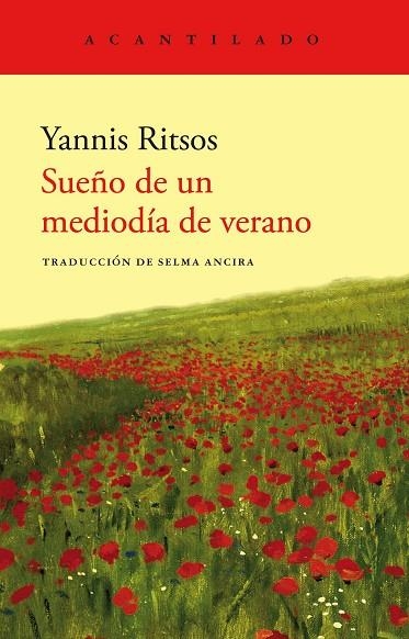 SUEÑO DE UN MEDIODÍA DE VERANO | 9788419036797 | RITSOS, YANNIS | Llibreria La Gralla | Librería online de Granollers