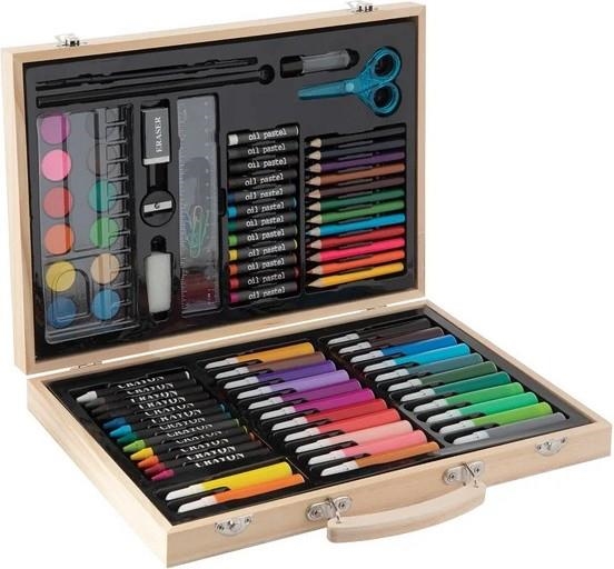 CAIXA ART SET PINTURES CREATIVE CRAFT FUSTA 86 PECES | 8715427099019 | 363544 | Llibreria La Gralla | Llibreria online de Granollers