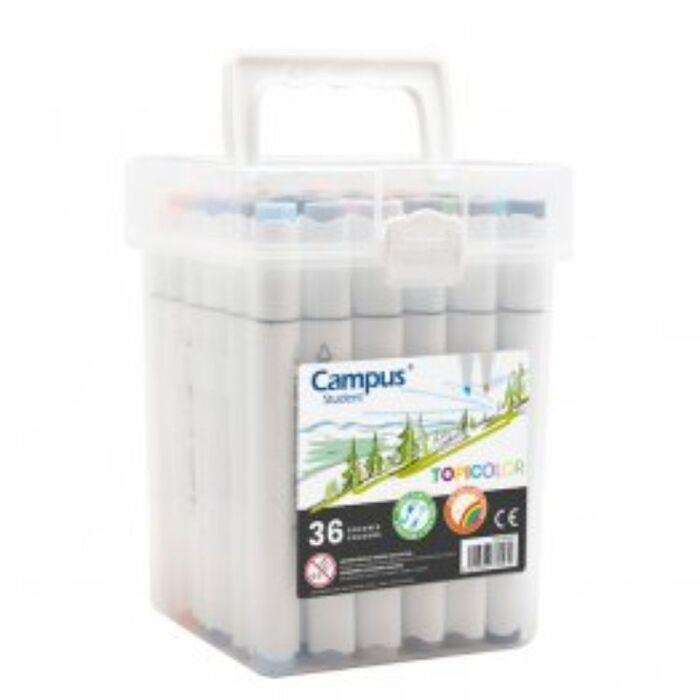 ESTOIG RETOLADORS DUO CAMPUS  TOPICOLOR 36 UNIT TINTA PERMANENT  | 8426307330572 | M14777 | Llibreria La Gralla | Llibreria online de Granollers