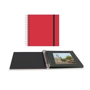 ALBUM FOTOS SENFORT 25X25 WIRE  30F VERMELL | 8412885174349 | ANF011343 | Llibreria La Gralla | Llibreria online de Granollers