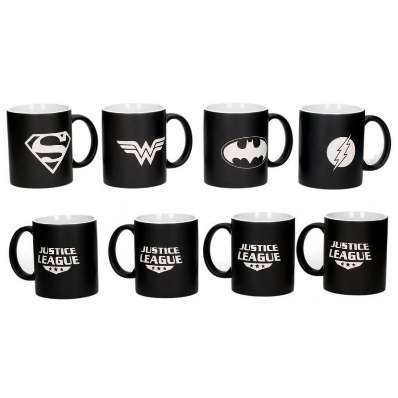 SET DE 4 TASSES GRAVADES EDICIÓ COL·LECCIONISTA JUSTIC LEAGUE | 8436546892755 | SD TOYS | Llibreria La Gralla | Llibreria online de Granollers