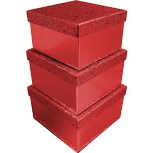 1 SET 4 CAIXES DE REGAL EXACLAIR GLITTER VERMELLA | 5033601005667 | EXAX-31046-BXC | Llibreria La Gralla | Llibreria online de Granollers