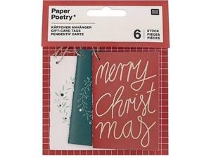 PACK 6 TARGETES MINI NADAL CORDILL RICO | 4051271408558 | Llibreria La Gralla | Librería online de Granollers