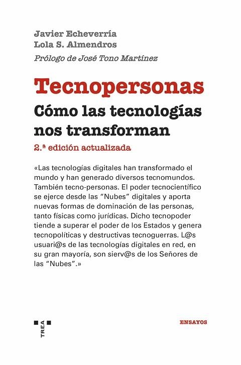 TECNOPERSONAS | 9788419823472 | ECHEVERRÍA EZPONDA, JAVIER ;  S. ALMENDROS, LOLA | Llibreria La Gralla | Llibreria online de Granollers