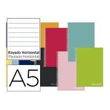 LLIBRETA A5 140 FULLS LIDERPAPEL HORITZONTAL 5 COLORS | 8423473097599 | 097569 | Llibreria La Gralla | Llibreria online de Granollers