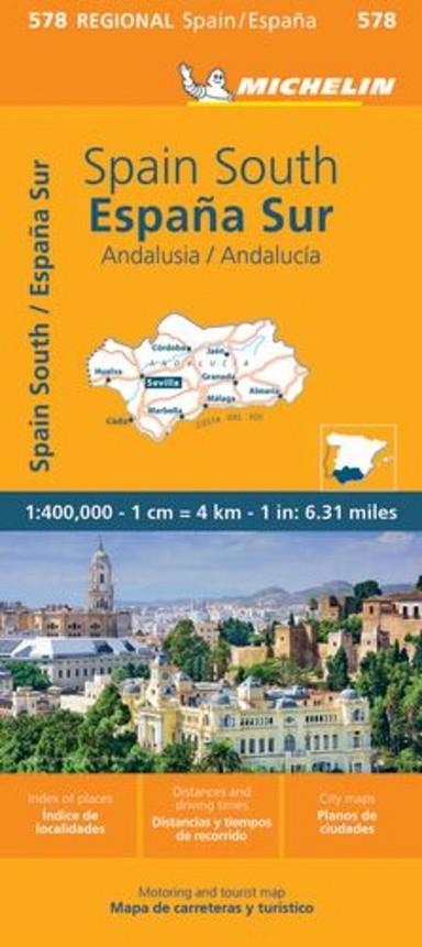 ESPAÑA SUR. ANADALUCIA. MAPA REGIONAL 578 | 9782067259058 | VV. AA. | Llibreria La Gralla | Llibreria online de Granollers