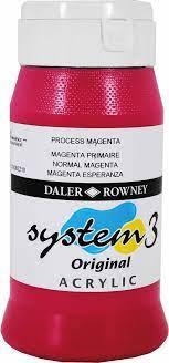 ACRÍLIC SYSTEM3 ROWNEY 500ML 412 MAGENTA | 5011385919646 | D129500412 | Llibreria La Gralla | Llibreria online de Granollers