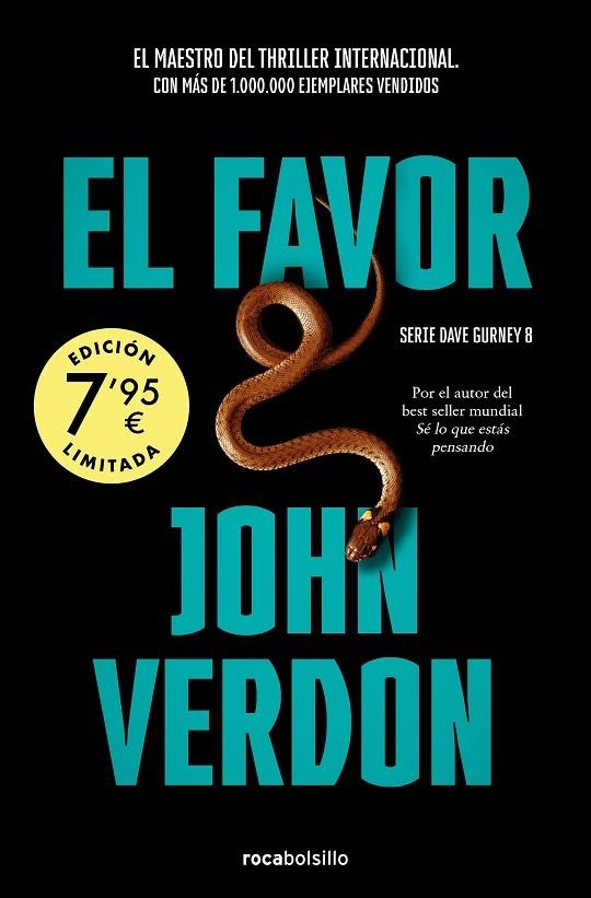 FAVOR, EL (BOLSILLO - SERIE DAVID GURNEY 8) | 9788419498175 | VERDON, JOHN | Llibreria La Gralla | Llibreria online de Granollers