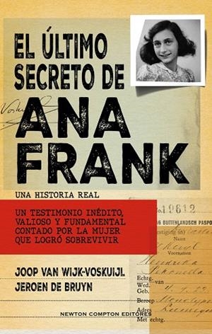 ÚLTIMO SECRETO DE ANA FRANK, EL | 9788419620750 | VAN WIJK-VOSKUIJL, JOOP | Llibreria La Gralla | Librería online de Granollers