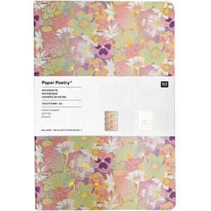 SET LLIBRETA A5 RICO DESIGN GRID/PANSIES | 4051271417994 | RIC300813 | Llibreria La Gralla | Llibreria online de Granollers