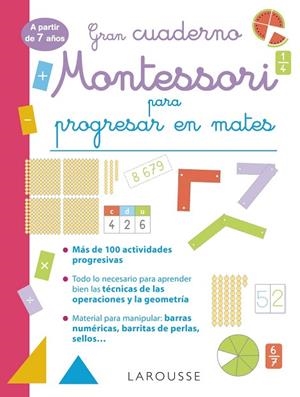 GRAN CUADERNO MONTESSORI PARA PROGRESAR EN MATES. A PARTIR DE 7 AÑOS | 9788419436832 | URVOY, DELPHINE | Llibreria La Gralla | Librería online de Granollers