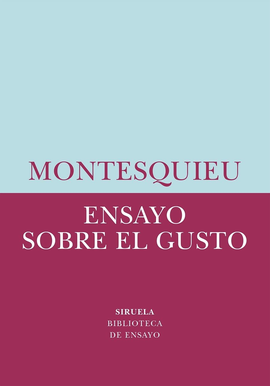 ENSAYO SOBRE EL GUSTO | 9788419942203 | MONTESQUIEU, | Llibreria La Gralla | Librería online de Granollers