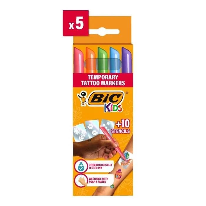 RETOLADORS 5 UN BIC KIDS TAMPONS TATOO | 3086123737112 | 516824 | Llibreria La Gralla | Librería online de Granollers