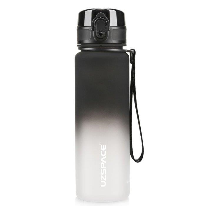 AMPOLLA PLÀSTIC UZSPACE 500ML NEGRE I BLANC | 6955482332979 | 3026BW | Llibreria La Gralla | Llibreria online de Granollers