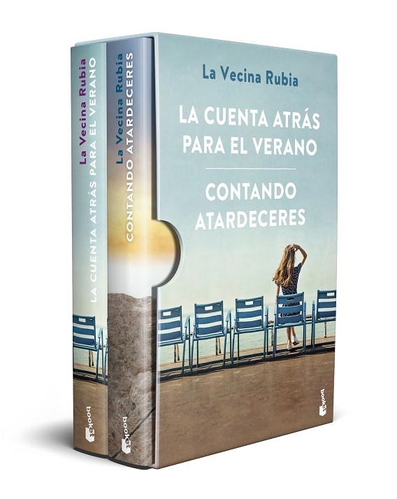 ESTUCHE LA VECINA RUBIA (LA CUENTA ATRÁS PARA EL VERANO + CONTANDO ATARDECERES) | 9788448040826 | LA VECINA RUBIA | Llibreria La Gralla | Librería online de Granollers
