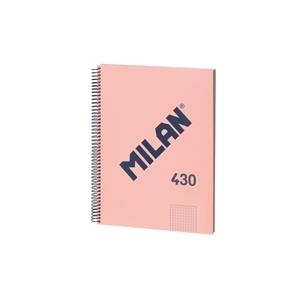 LLIBRETA MILAN 430 QUADRICULA A4 80 F. ROSA 95 GR. | 8411574104841 | 57143E80P | Llibreria La Gralla | Librería online de Granollers