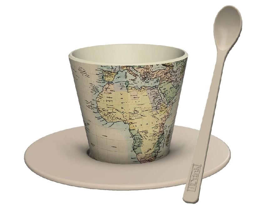 SET TASSA CULLERA I PLAT IDRINK OLD MAP | 8057711466672 | ID5212 | Llibreria La Gralla | Librería online de Granollers