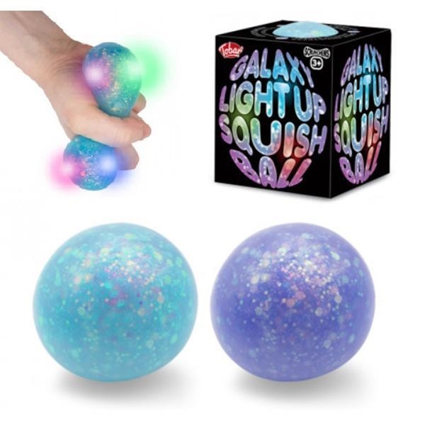 PILOTA GALAXY LIGHT UP SQUISH BALL | 5038728150894 | TOBAR | Llibreria La Gralla | Llibreria online de Granollers