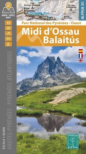 MIDI D'OSSAU  BALAITÚS MAPA | 9788470110948 | VVAA | Llibreria La Gralla | Llibreria online de Granollers