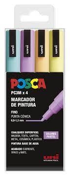 RETOLADORS 4 UN POSCA PC3M PASTEL | 8435009954887 | 182634851 | Llibreria La Gralla | Llibreria online de Granollers