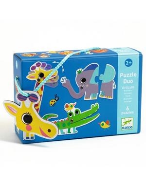 JOC EDUCATIU DJECO PUZZLE ANIMALS ARTICULATS | 3070900082625 | 38262 | Llibreria La Gralla | Llibreria online de Granollers
