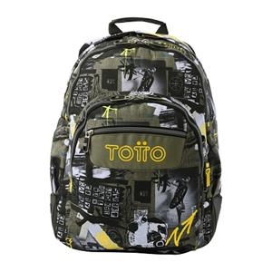 MOTXILLA TOTTO RAYOL MARRÓ GRAFITI | 7704758835909 | Llibreria La Gralla | Librería online de Granollers
