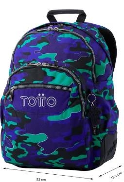 MOTXILLA TOTTO RAYOL MILITAR AZUL | 7704758835985 | MA03ECO002-2416N-8JY | Llibreria La Gralla | Librería online de Granollers