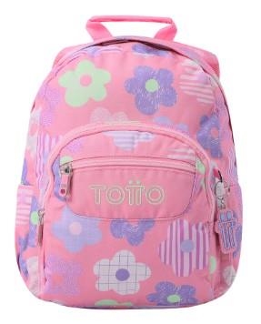 MOTXILLA TOTTO TEMPERA PETITA FLORS ROSA | 7704758864305 | MA03ECO003-2416J-0KE | Llibreria La Gralla | Librería online de Granollers