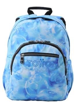 MOTXILLA TOTTO TEMPERA GLITTER BOMBOLLES BLAVA PETITA | 7704758864282 | MA04ECO003-2411J-9J7 | Llibreria La Gralla | Librería online de Granollers